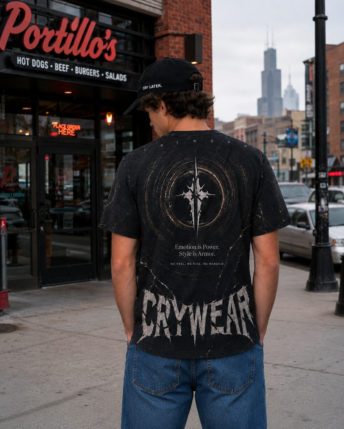 Crywear “Emotion Is Power” All-Over Print Tee