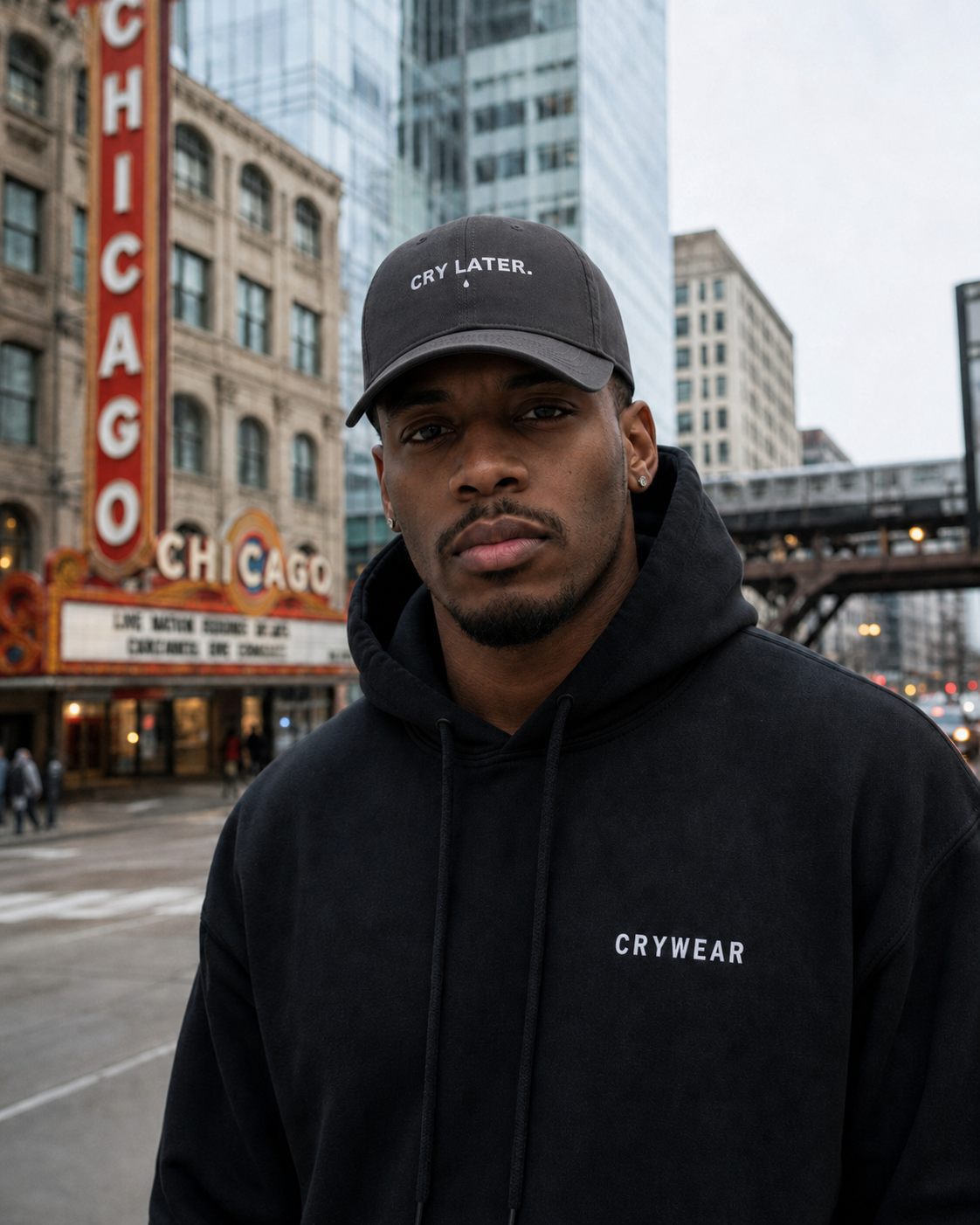 Cry Later Organic Cotton Baseball Cap