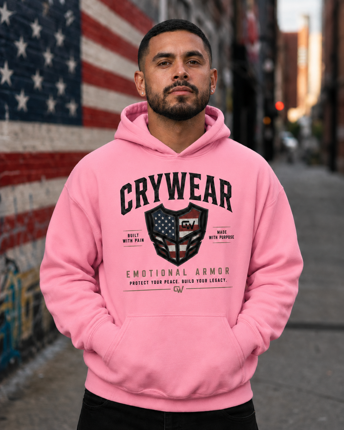 Crywear Emotional American Armor Unisex Heavy Blend Hoodie