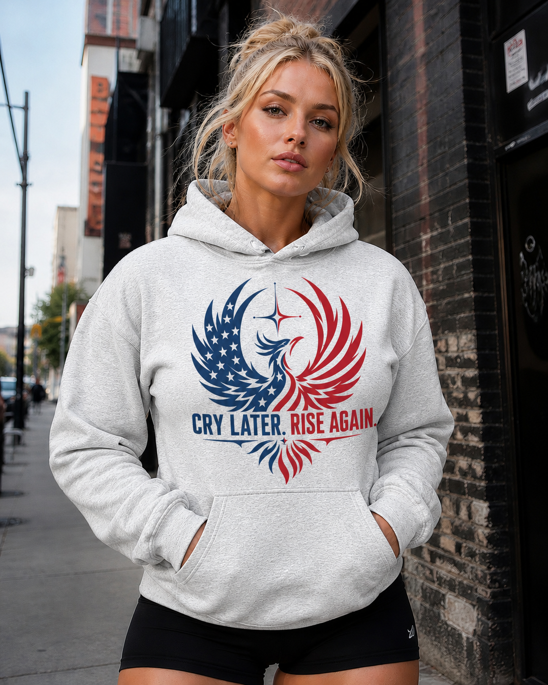 Cry Later Rise Again Unisex Heavy Blend Hoodie