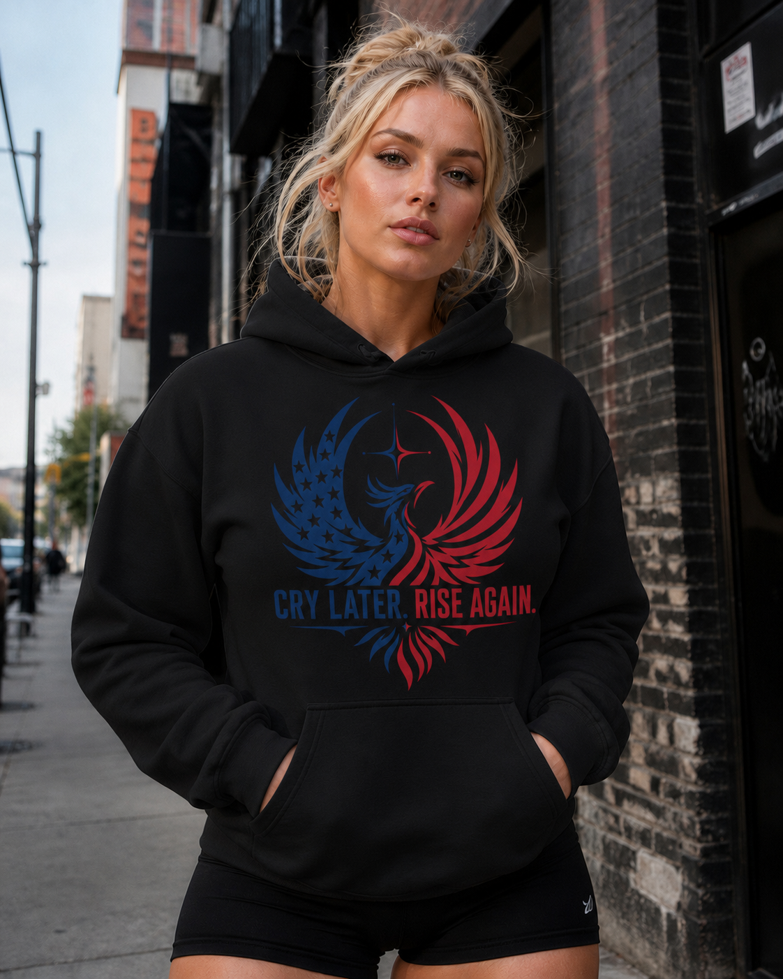 Cry Later Rise Again Unisex Heavy Blend Hoodie
