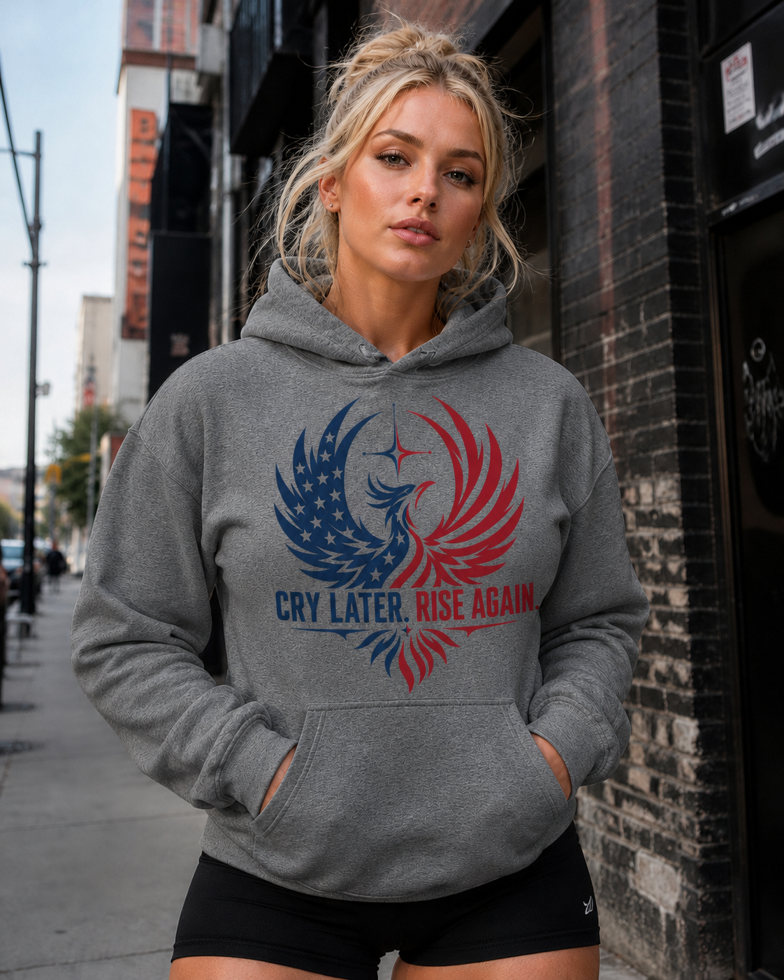Cry Later Rise Again Unisex Heavy Blend Hoodie