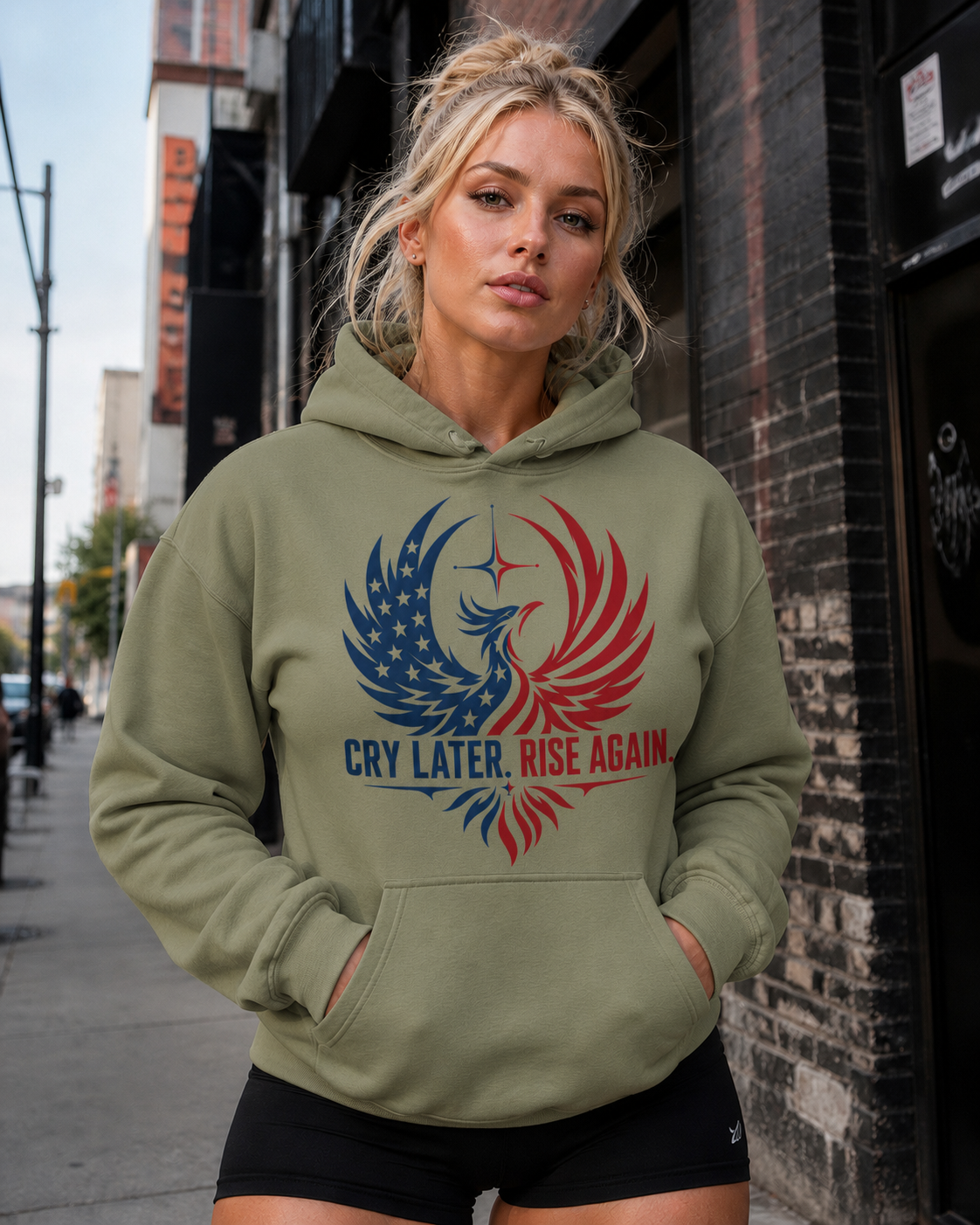 Cry Later Rise Again Unisex Heavy Blend Hoodie