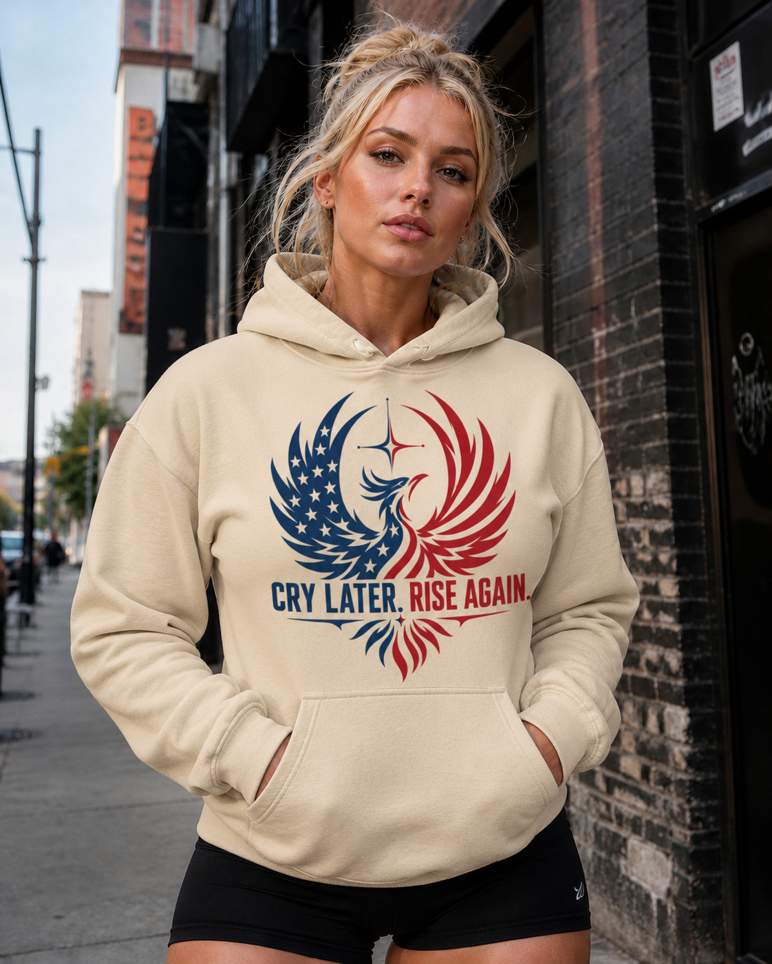 Cry Later Rise Again Unisex Heavy Blend Hoodie