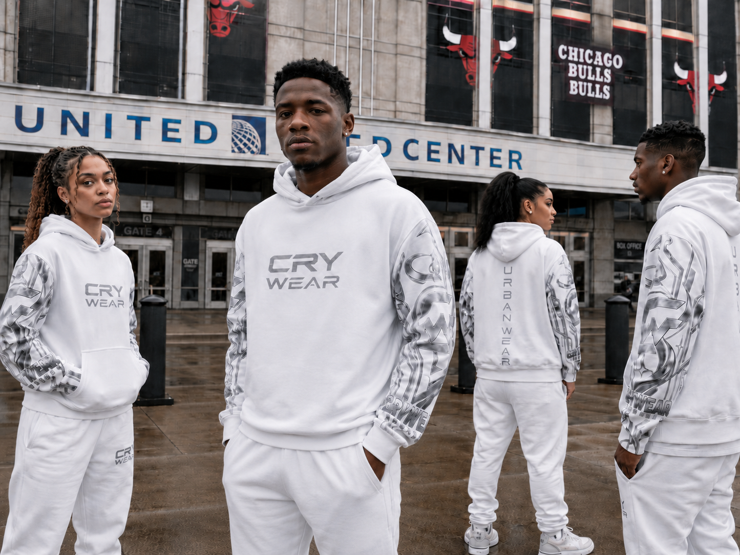 Crywear Chrome Circuit Oversized All-Over Print Hoodie