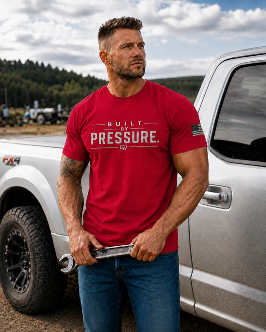 Crywear Built By Pressure Unisex Heavyweight Tee
