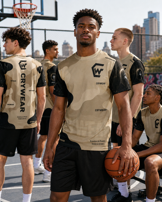 Crywear Desert Camo “Emotion Is Power” All-Over Print Tee