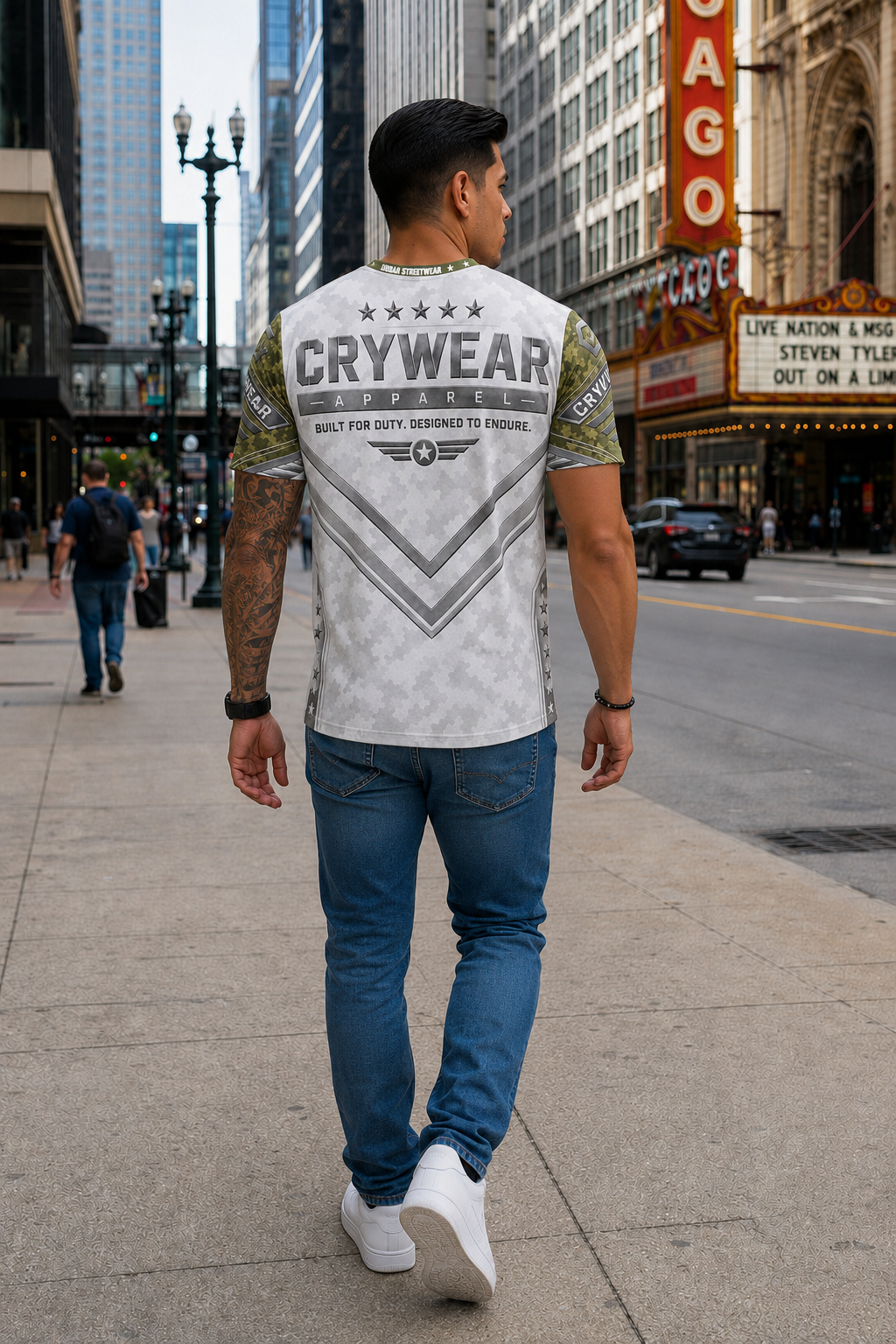 CRYWEAR Combat 2 Tone Army Green Tee