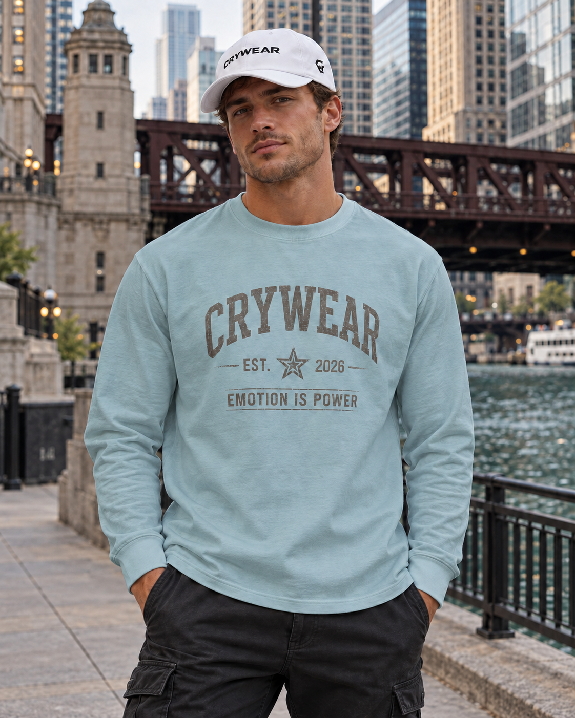 CRYWEAR Heritage Heavyweight Long-Sleeve Tee