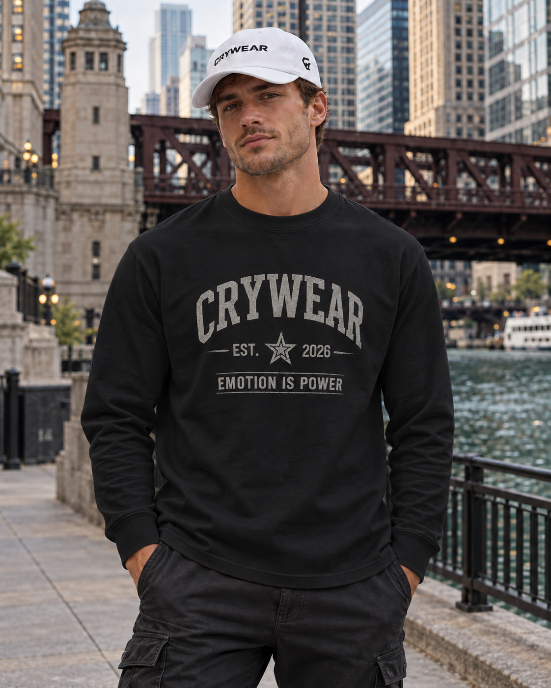 CRYWEAR Heritage Heavyweight Long-Sleeve Tee