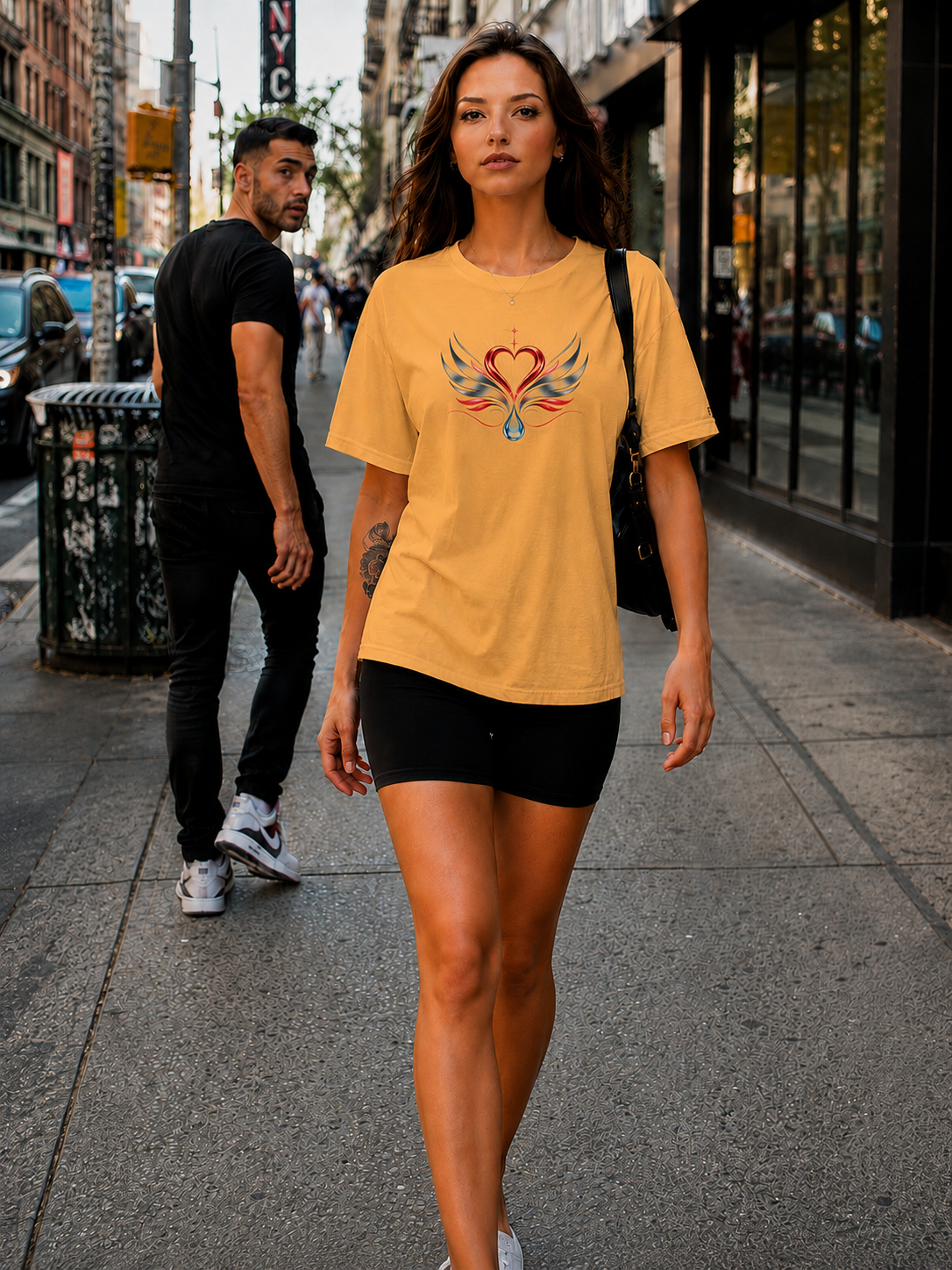 Crywear Heart Wing Unisex Heavyweight Tee