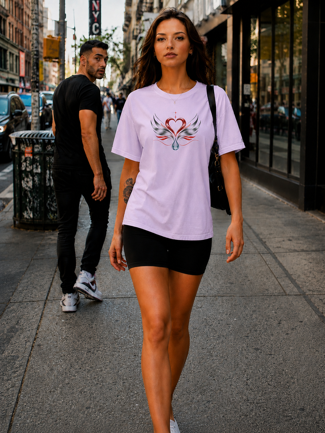 Crywear Heart Wing Unisex Heavyweight Tee