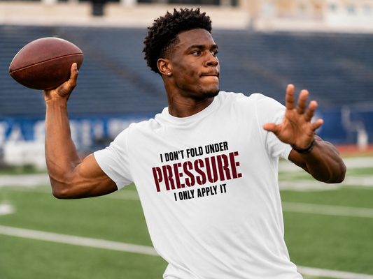 I Don’t Fold Under Pressure Men’s Premium Heavyweight Tee