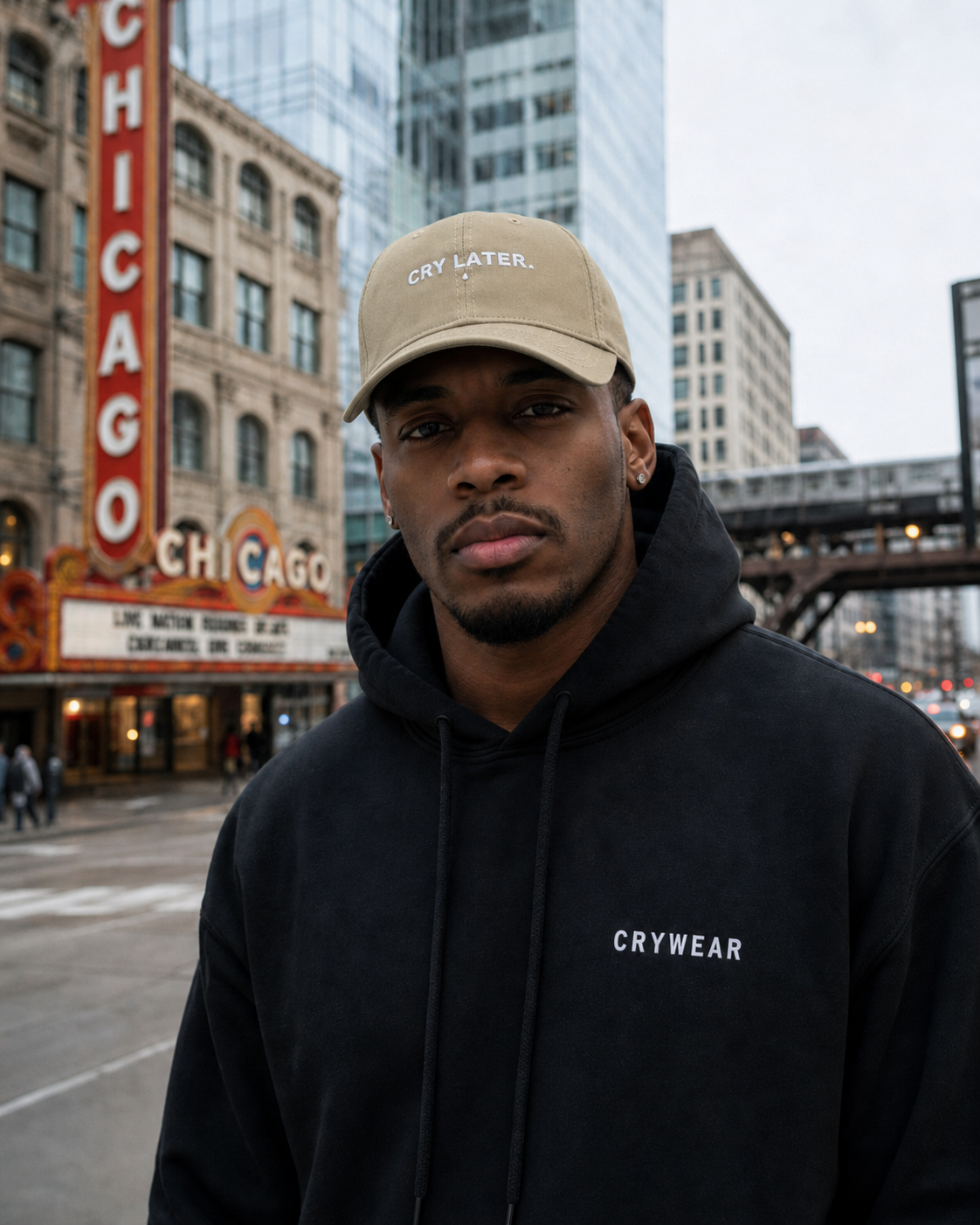Cry Later Organic Cotton Baseball Cap