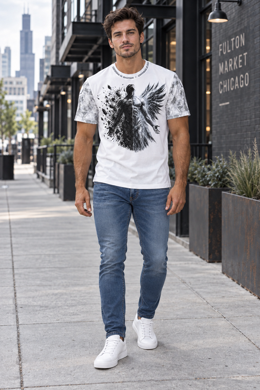 Reborn Ascension Cotton Crew Neck Tee