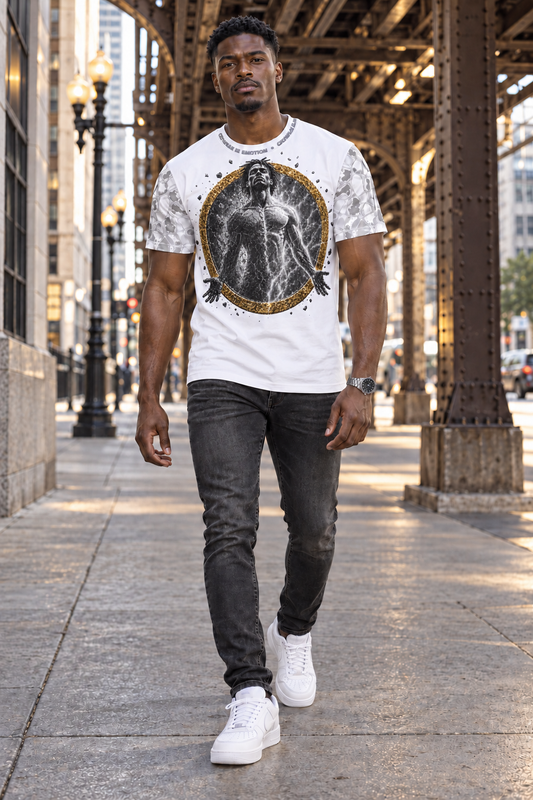 Reborn Gold Cotton Crew Neck Tee