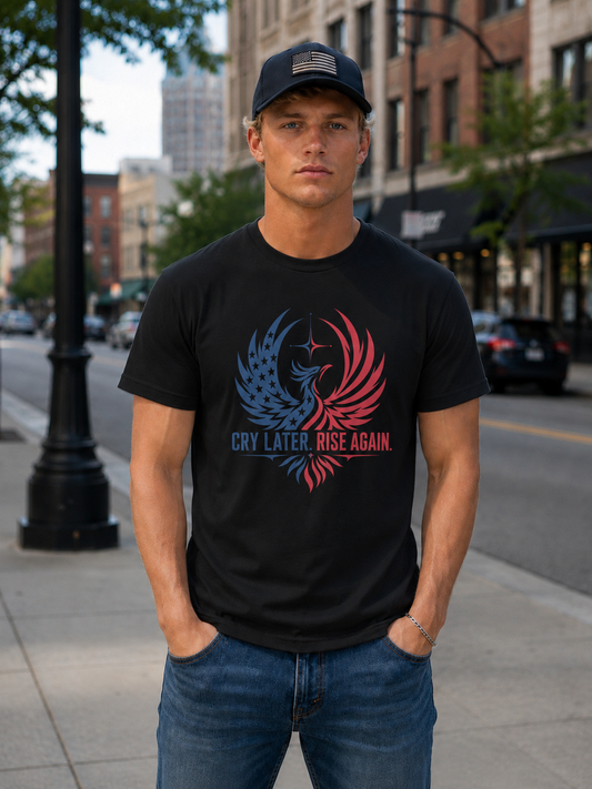 Cry Later Rise Again Unisex Softstyle Tee