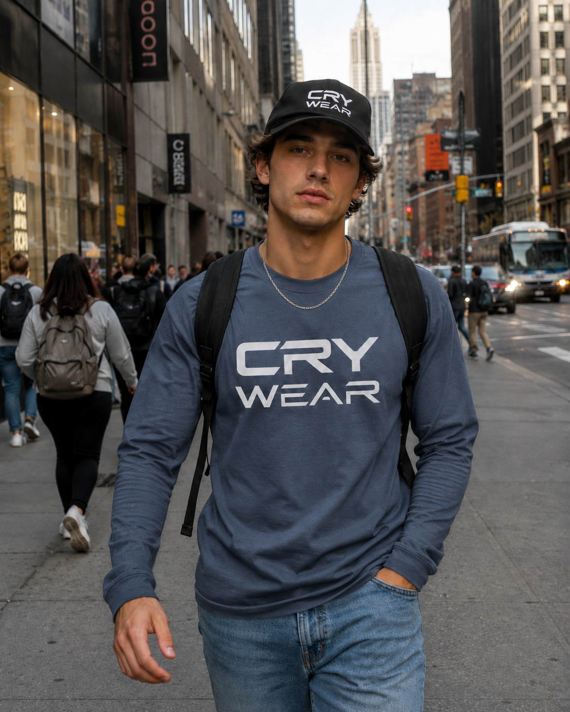 Crywear Heavyweight Garment-Dyed Long-Sleeve Tee