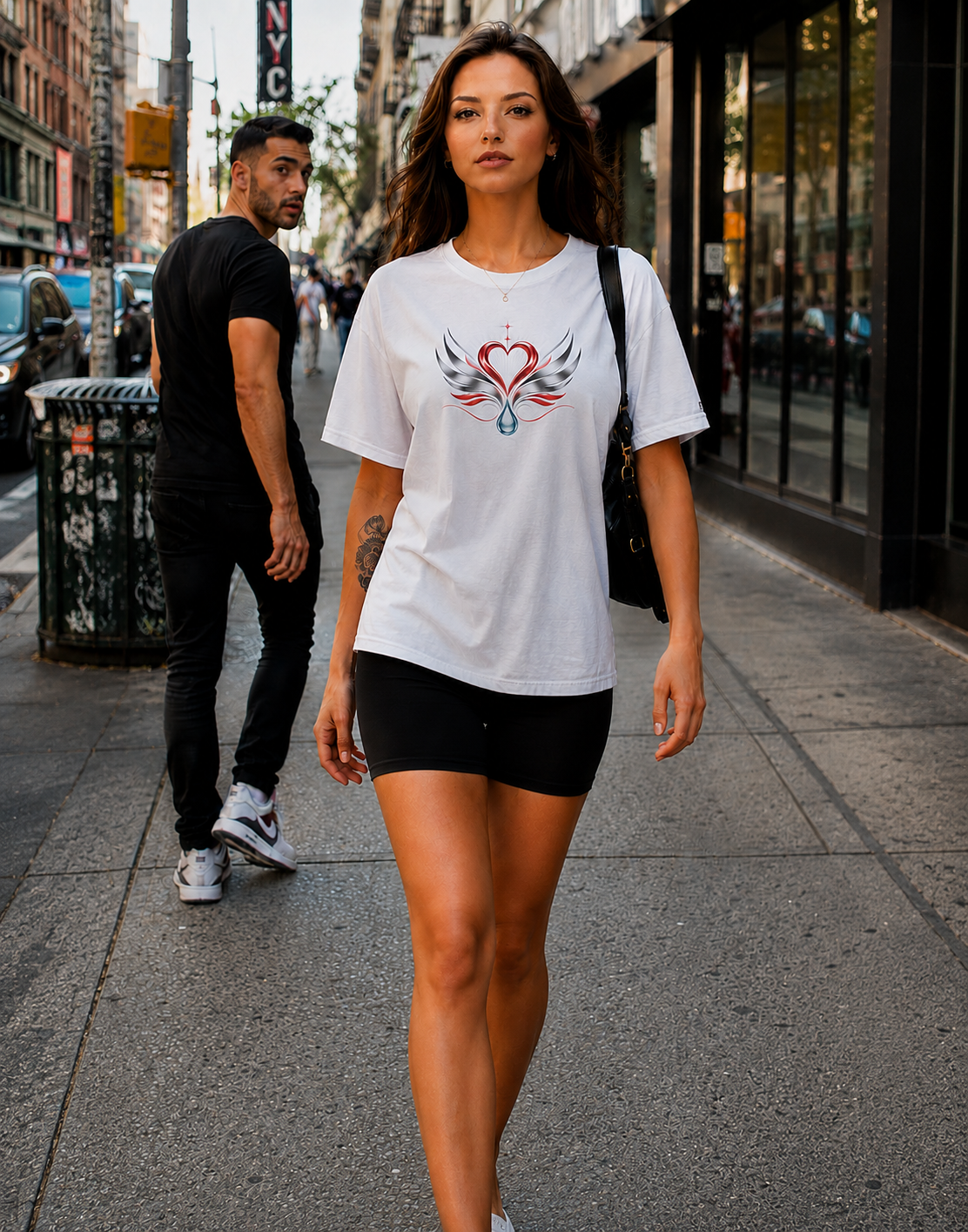 Crywear Heart Wing Unisex Heavyweight Tee